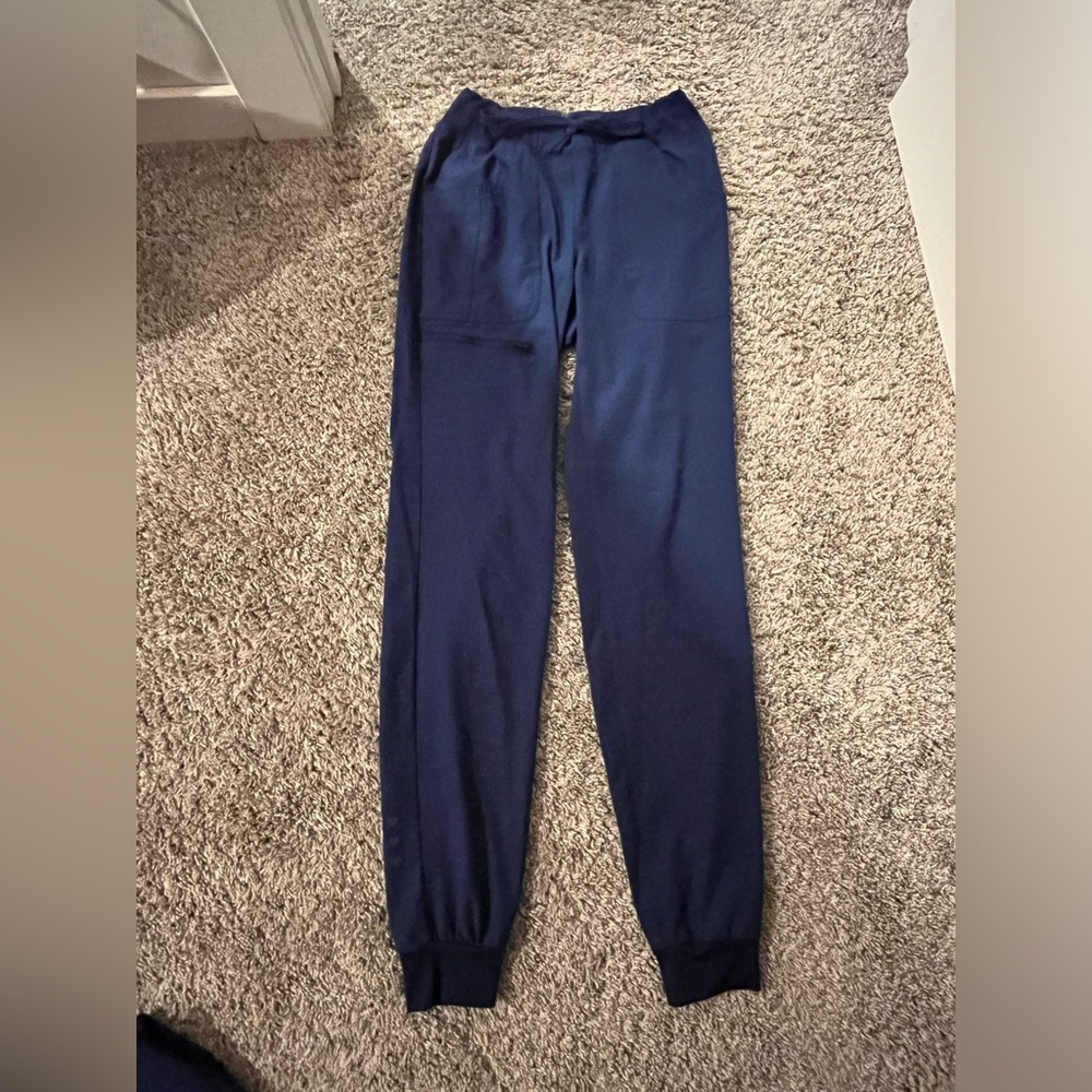 HeartSoul Jogger Scrub Pants for Women, Navy, XS/T